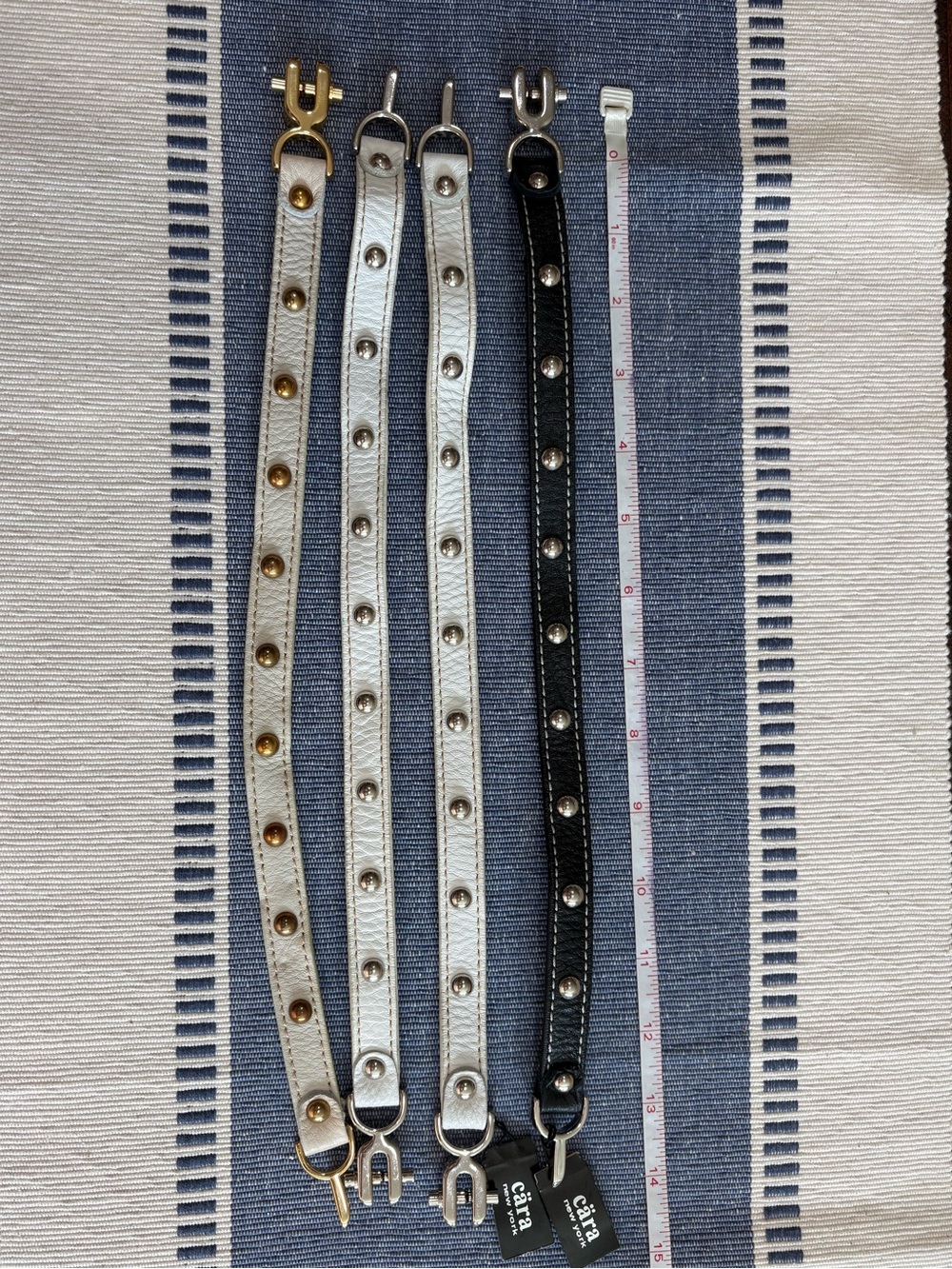 Leather Studded Wrap Bracelets